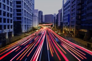 Coches en movimiento